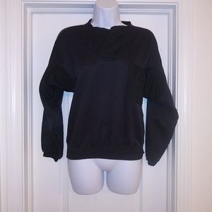 Andrew St. John Black Henley Pullover Sweater